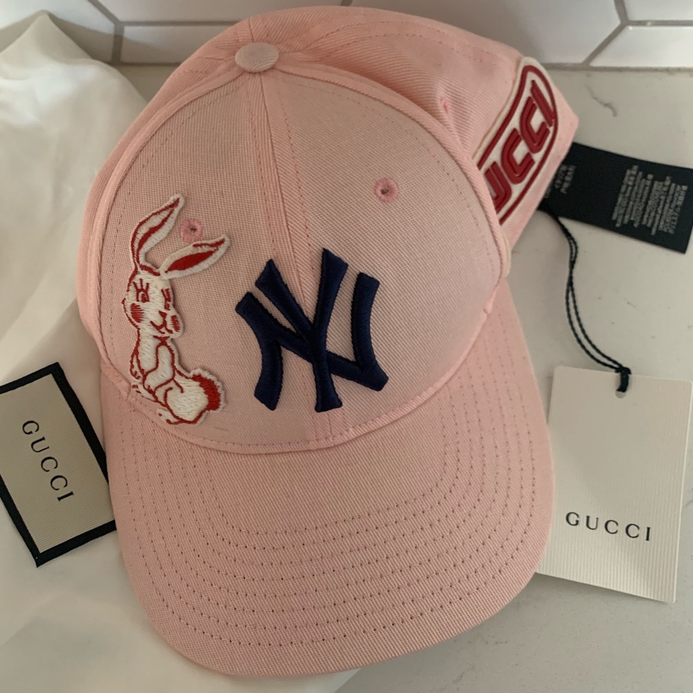 GUCCI NY Yankees Embroidered Baseball Cap
